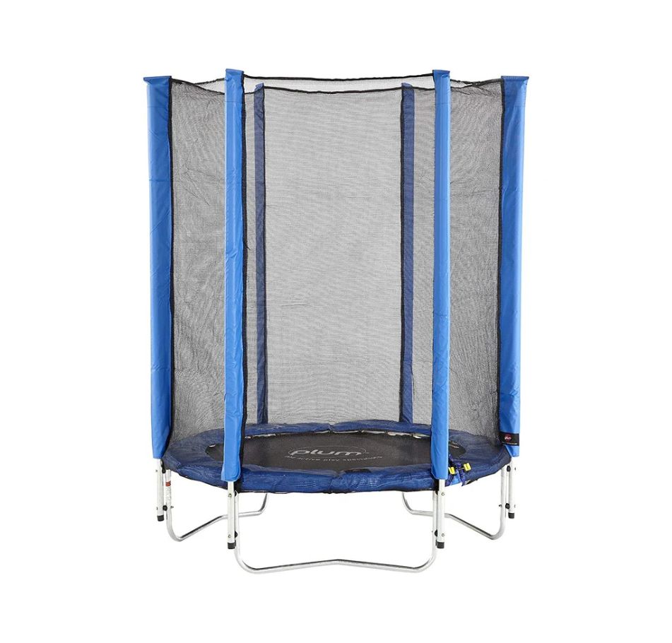 Plum Junior Springsafe Trampoline & Enclosure - Blue 4.5ft