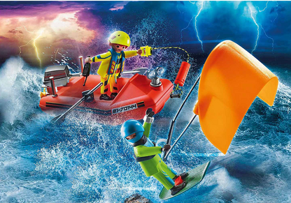 Playmobil City Action Kitesurfer Rescue with Boat