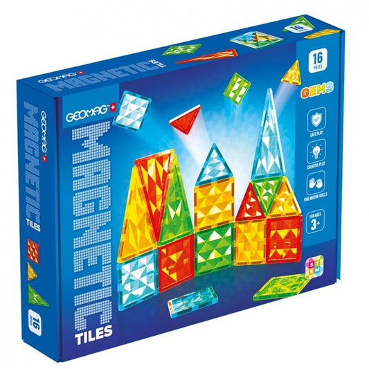 Geomag magnetic tiles gems 16