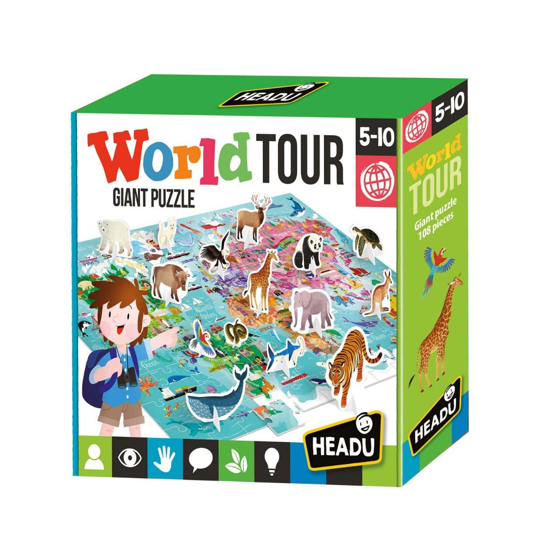 HEADU Jigsaw Puzzle World with 3D Elements
