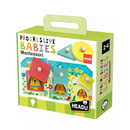 HEADU Montessori Progressive Babies Game