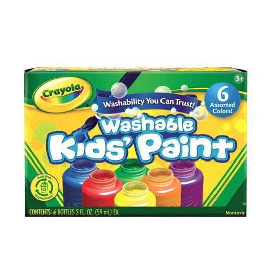 Crayola Washable Kids Paint 6 Jar Set