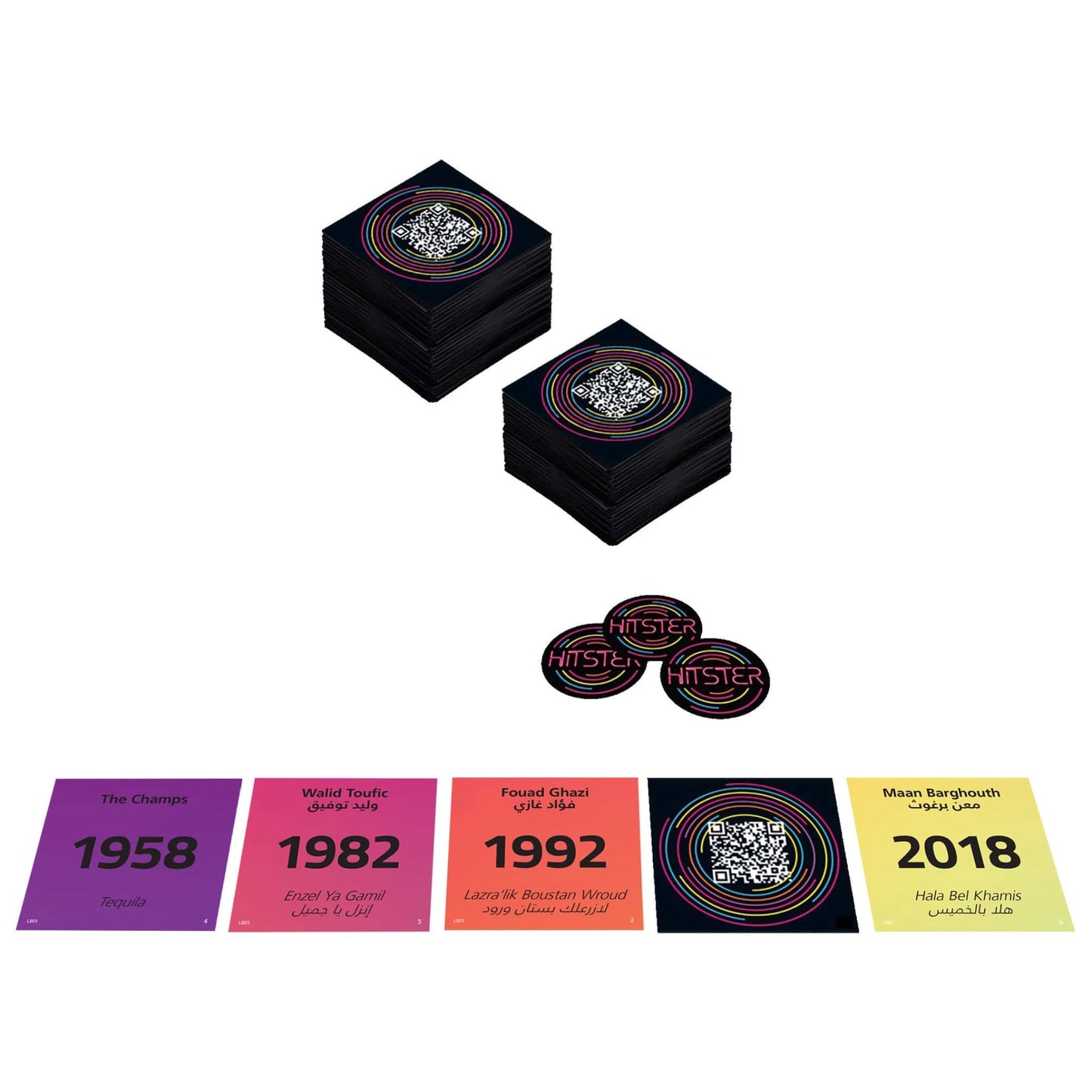 Hitster The Music Party Game Arabic and English Hits
