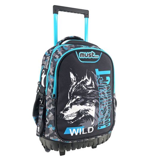 Must Animal Planet Blue Trolley Backpack