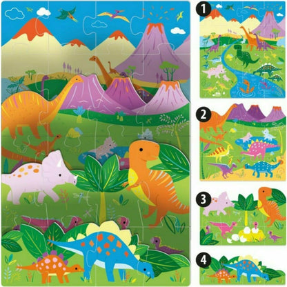 HEADU Puzzle Playrama Dinosaurs