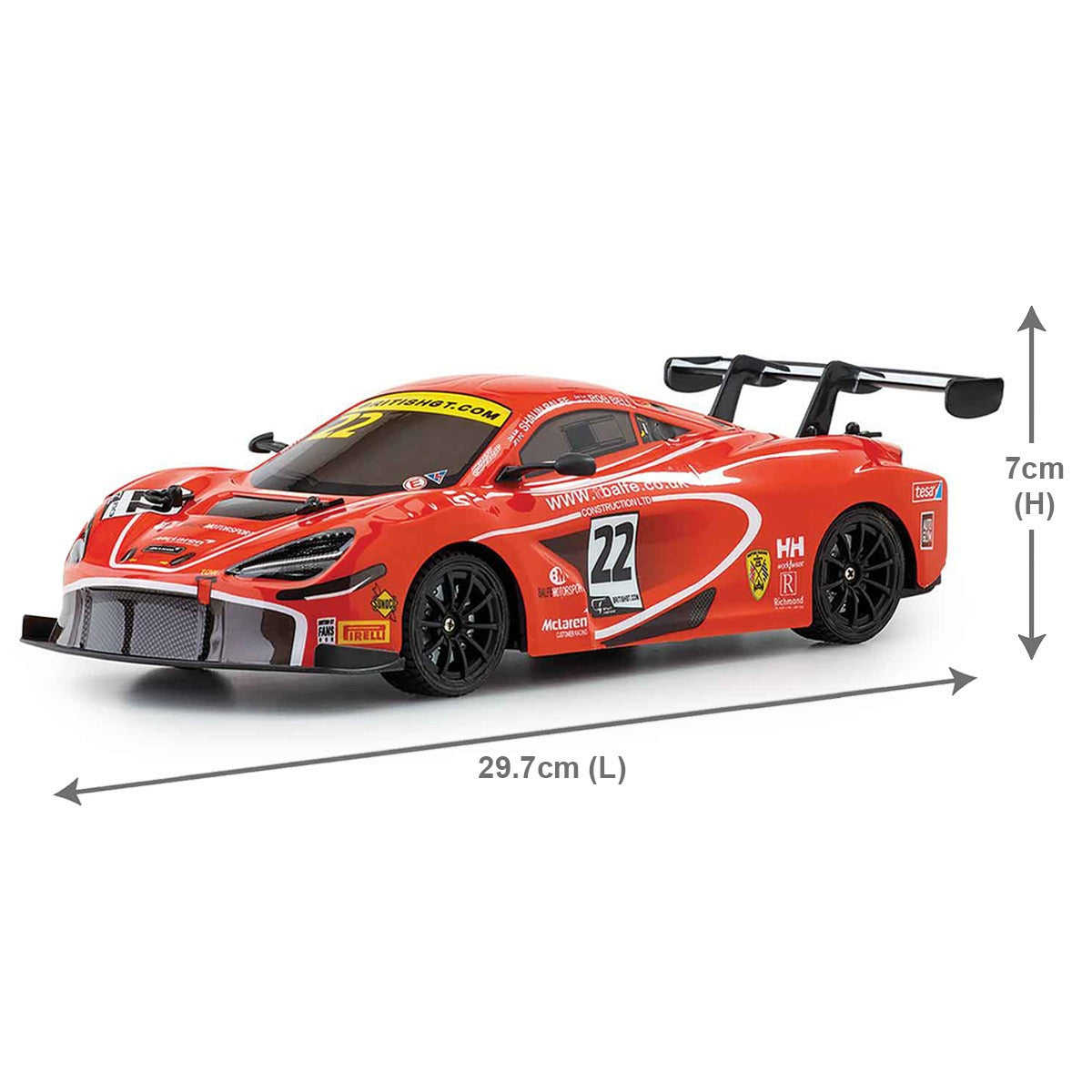Xceler8 McLaren 720s GT3 Remote Control Car 1:16 Assorted