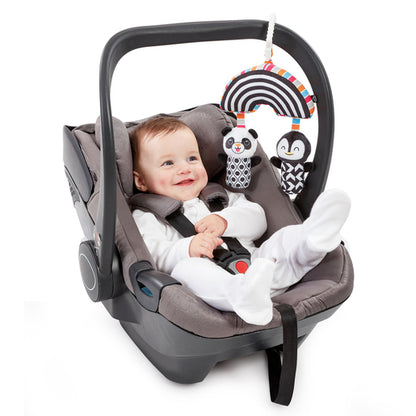 Black & White Baby Wind Chimes Sensory Pram Toy