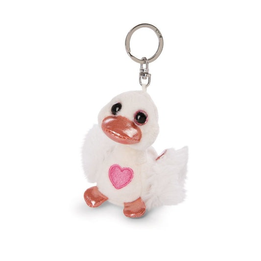 Keychain Love White Swan