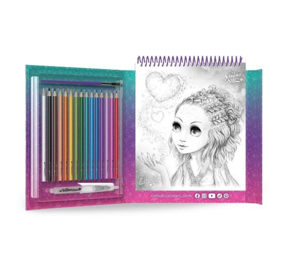 Nebulous Stars Watercoloring Book